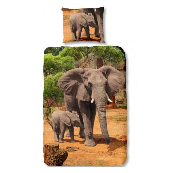 Dětské povlečení Elephants, 140 x 200 cm