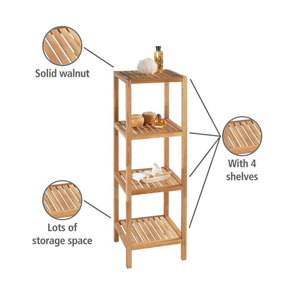 Pähklipuidust vannitoariiul 36x112 cm Norway – Wenko-image-4