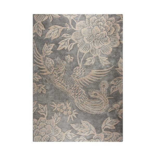 Šedý ručně tkaný koberec Flair Rugs Phoenix, 200 x 290 cm