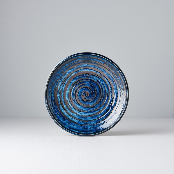 Sinine keraamiline taldrik Swirl, ø 20 cm Copper - MIJ-image-3