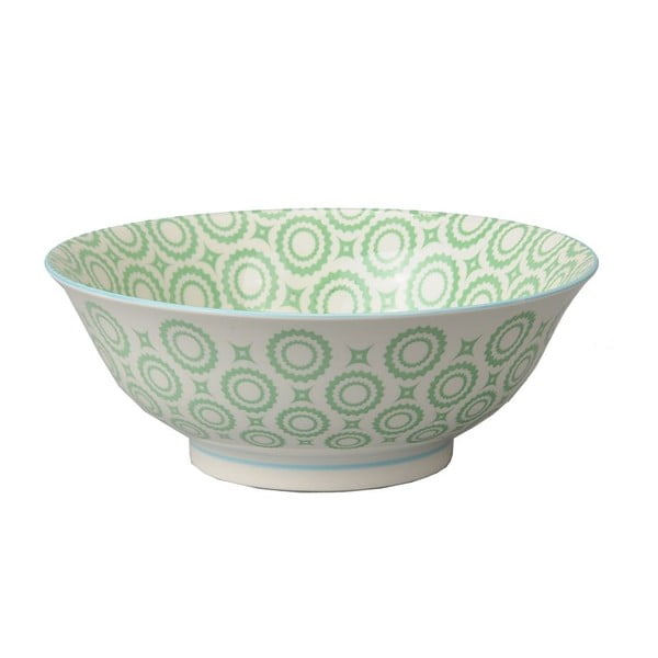 Porcelánová miska Soba Colored Green, 21x7,8 cm