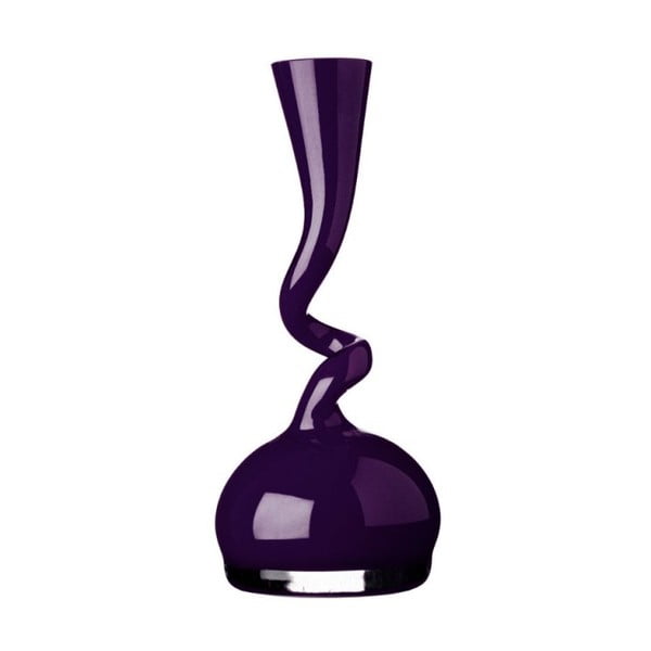 Skleněná váza Swing 20 cm, fialová