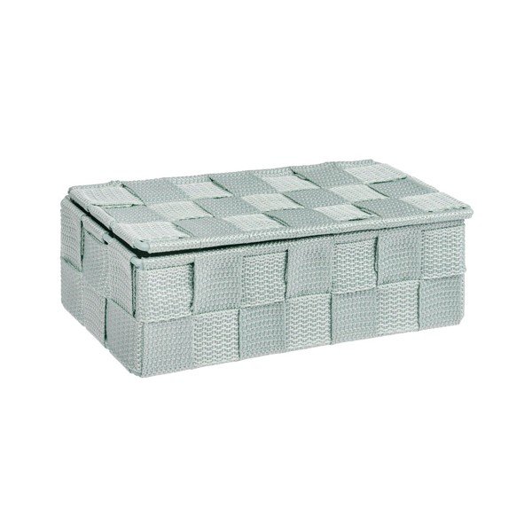 Světle zelený koupelnový organizér Wenko Adria Mini With Lid-image-2