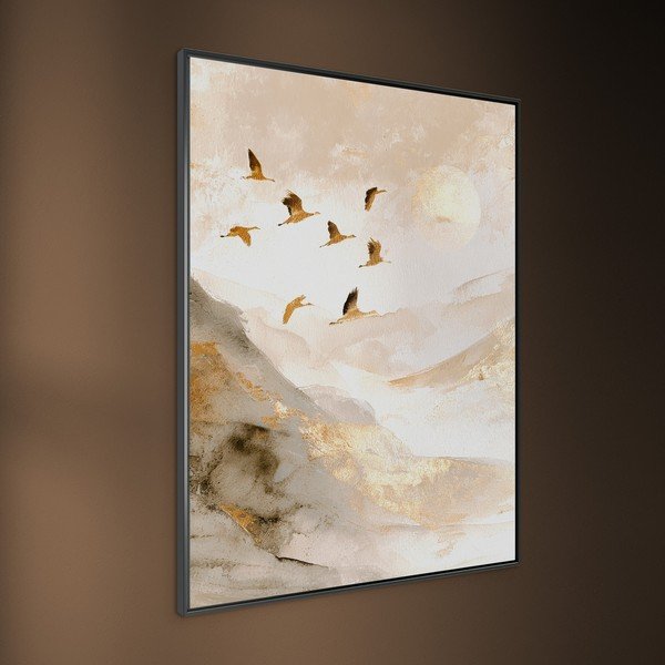 Trükitud pilt raamiga 60x80 cm Golden Peaks II - Styler-image-3