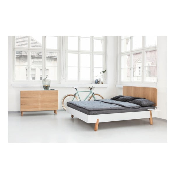 Postel Jitona Mamma s dřevěným čelem, 180 x 200 cm-image-3