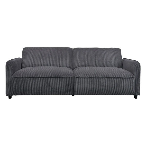 Antratsiitvärvi kordvelvetist lamav/kokkupandav diivan 209 cm Alicia - Støraa