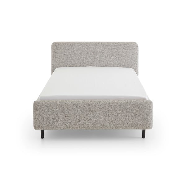 Beež polsterdatud kaheinimesevoodi ilma liistudest raamita 160x200 cm Primo - Meise Möbel-image-4