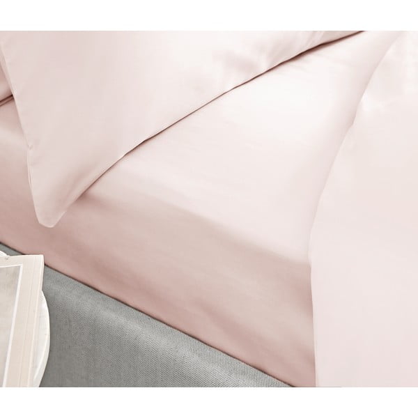 Roosa puuvillane lina Classic, 135 x 190 cm - Bianca-image-1