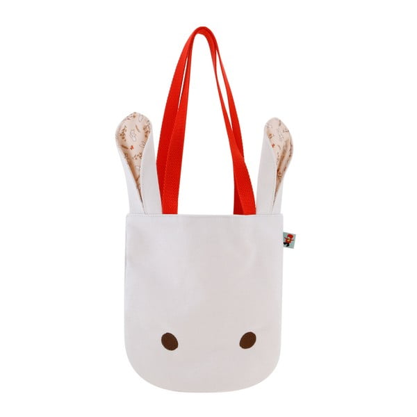 Bílá plátěná taška Santoro London Poppi Loves White Bunny