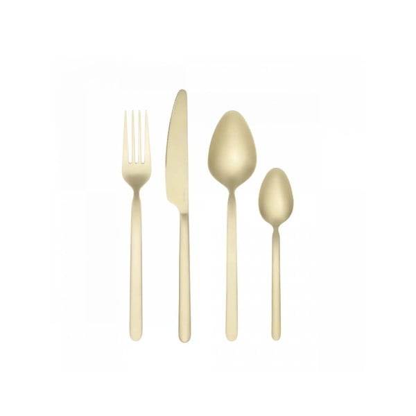 Kuldsed roostevabast terasest söögiriistad 16tk Stella - Blomus