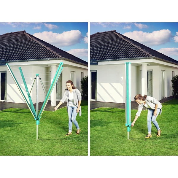 Hõbedane aia kuivatusrest 60 m Linomatic 600 Deluxe Cover - LEIFHEIT-image-3