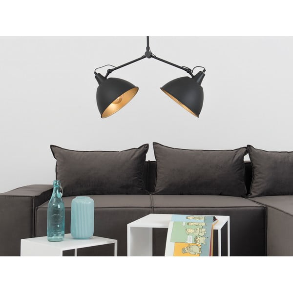 Must/kuldne ripplamp metallist varju 104x104 cm Coben - CustomForm-image-4