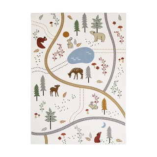 Kreem laste mänguvaip 123x180 cm Little Forest - Nattiot