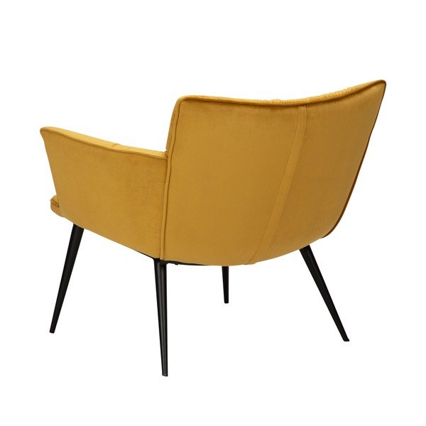 Kollane sametist tugitool Join - DAN-FORM Denmark-image-4