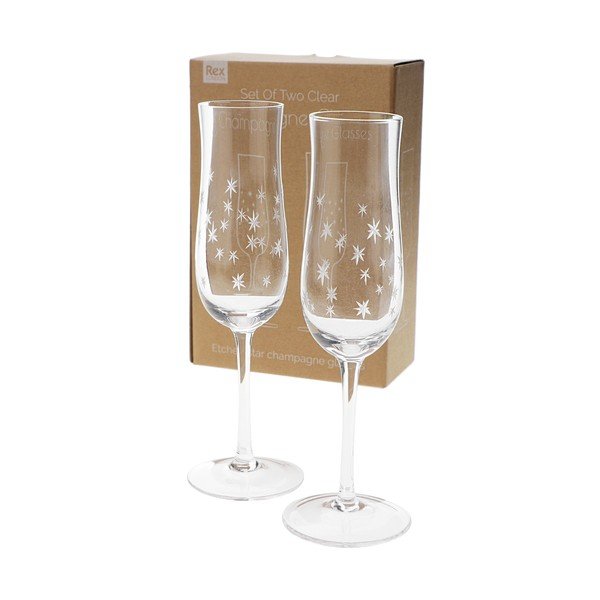 2 klaasi komplektis vahuveinile 200 ml - Rex London-image-2