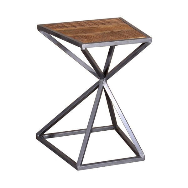 Odkládací stolek ze dřeva akácie a kovu VIDA Living Tiznit