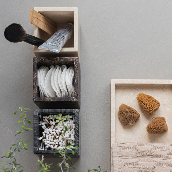 Tumepruun marmorist vannitoa organisaator vatitikkudele Marble - Mette Ditmer Denmark-image-3