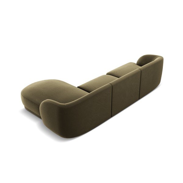 Roheline sametine nurgadiivan (parem nurk) Miley - Micadoni Home-image-3