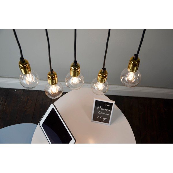 Must/kuldne rippvalgusti metallist varju ø 4 cm Uno - Sotto Luce-image-2