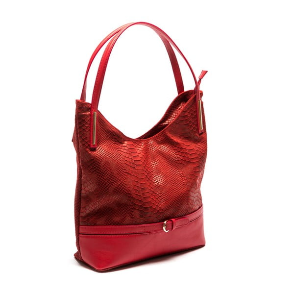 Kožená kabelka Sofia Cardoni Adona, rosso-image-3