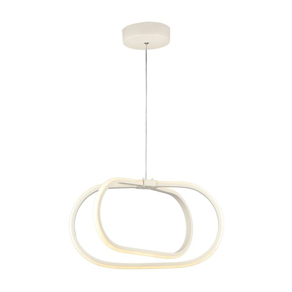 Valge metallist LED rippvalgusti ø 42 cm Loca - Squid Lighting