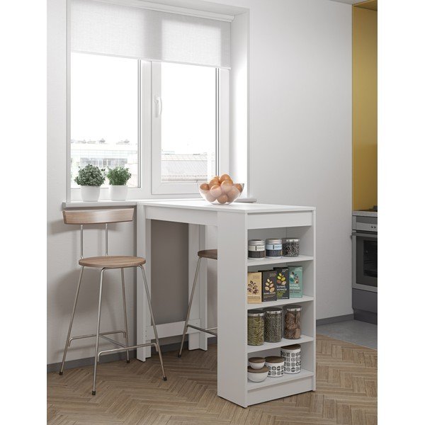 Valge baarilaud 115x50 cm Aravis - TemaHome-image-1