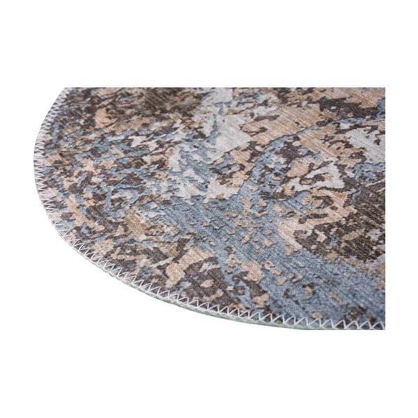 Helesinine/helepruun pestav ümmargune vaip ø 120 cm Sandstorm – Vitaus-image-2