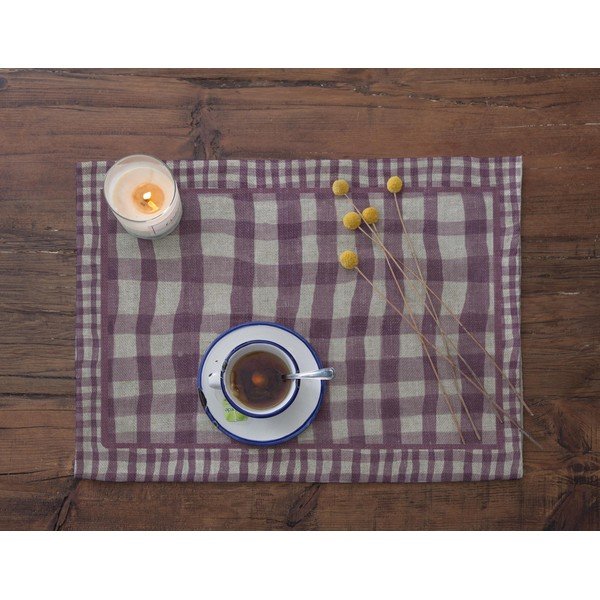 2 linasest laualusikast komplekt Malva, 45 x 30 cm Malva Vichy - Really Nice Things-image-2