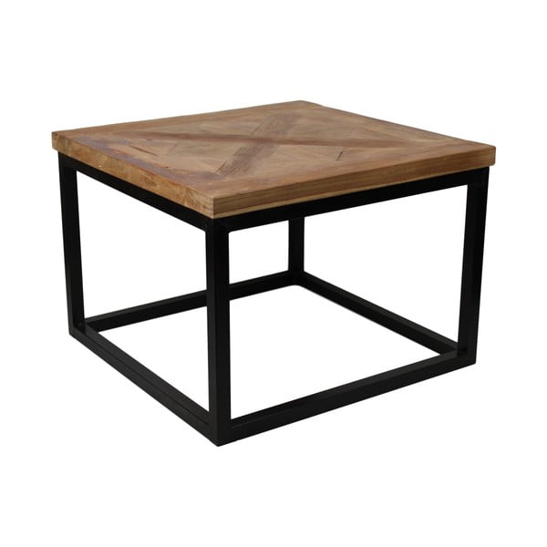 Odkládací stolek z teakového dřeva HSM Collection Mozaik, 55 x 55 cm