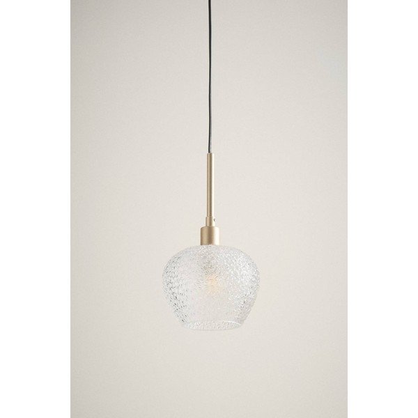 Kuldse värvi klaasist ripplamp, läbimõõduga 15 cm Frost - Jotex-image-1