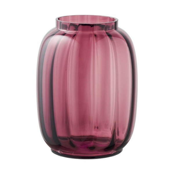 Punane klaasist käsitöövaas (kõrgus 21 cm) - House Nordic