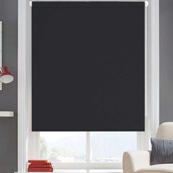 Antracitově šedý závěs Ruby, 200 x 110 cm
