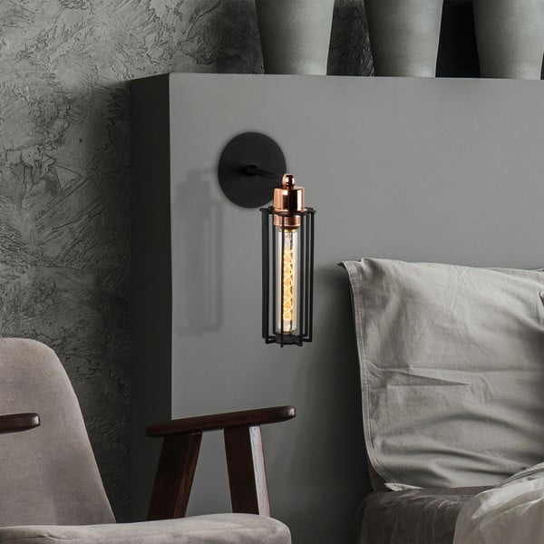 Must seinavalgusti ø 8 cm Likya - Opviq lights-image-2