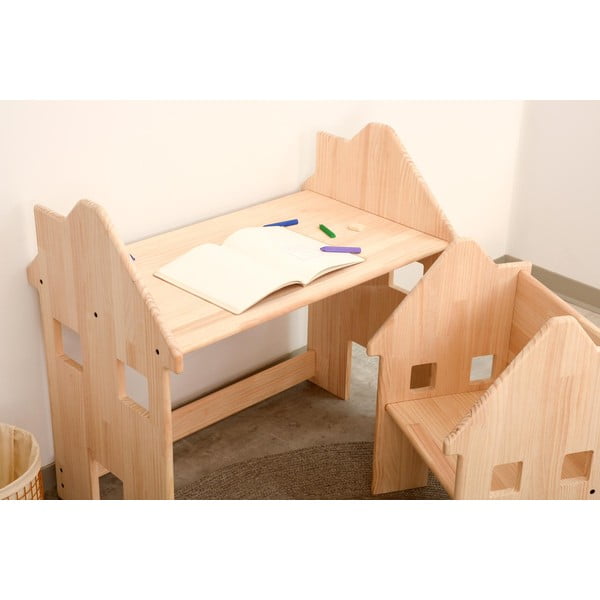 Männist valmistatud laste laud HappyHouse - Little Nice Things-image-1