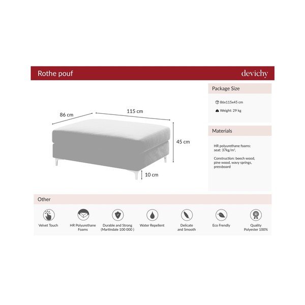 Tumeroosa sametist turvatooli Devichy Rothe - devichy-image-4