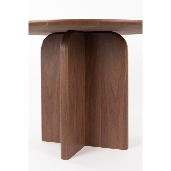 Ümmargune söögilaud pähklipuust dekoratsiooniga, ø 120 cm Laurent - White Label-image-4