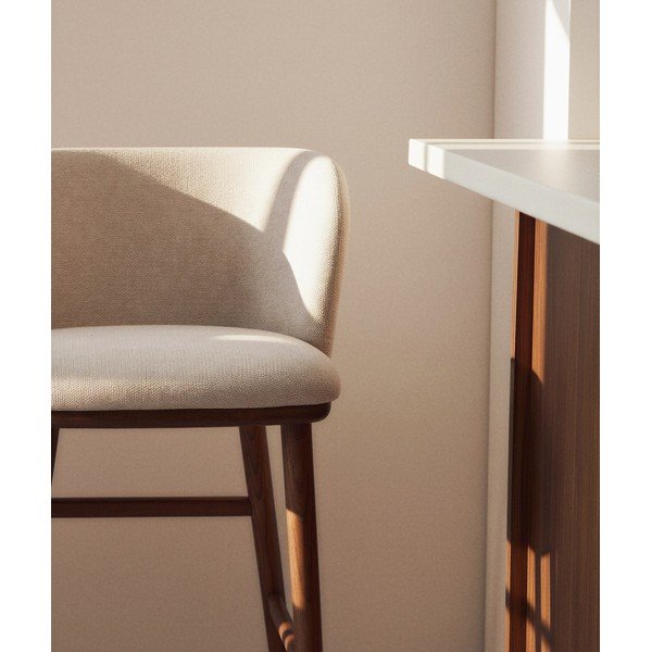 Beež polsterdatud baaritool (istme kõrgus 75 cm) Ciselia - Kave Home-image-2