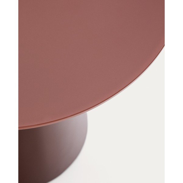 Ümmargune abilaud klaasist pealispinnaga ø 50 cm Wilshire - Kave Home-image-4