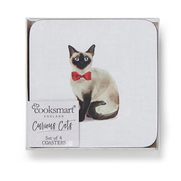 Komplekt 4 sinist allapanijat koos Curious Cat - Cooksmart ®-image-2