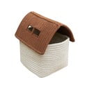 Kreem riidest laste mänguasjakorv 22x22x34 cm House Toffee - Lorena Canals
