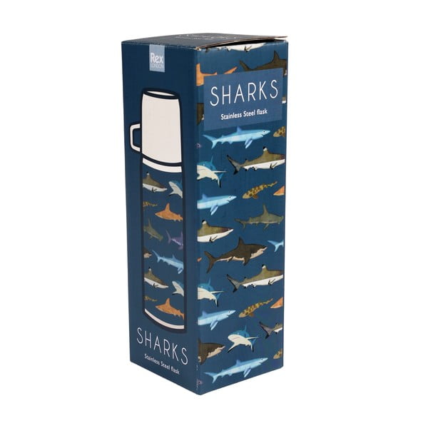 Sinine laste termos 350 ml Sharks - Rex London-image-3