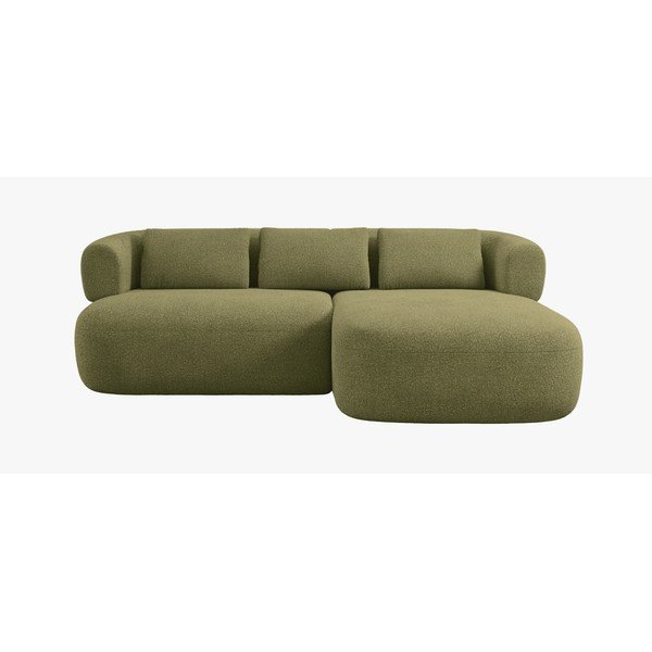 Roheline nurgadiivan buklee kangast (parem nurk/diivanvoodiga) Jenny - Micadoni-image-1