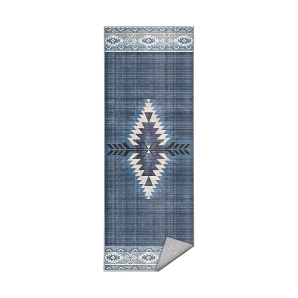 Sinine pestav koridorivaip 80x200 cm Ethnic Geo - Mila Home