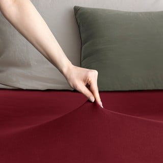 Veinipunane trikotaažist kummiga lina 140x200cm Amber - Restilo