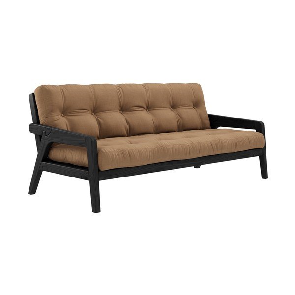 Hnědá rozkládací pohovka 204 cm Grab - Karup Design-image-3