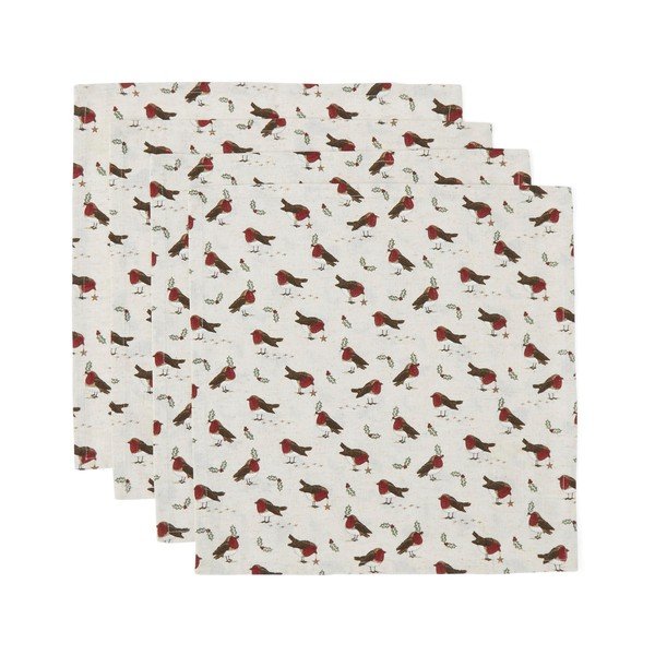 Tekstiilsalvrätikud komplektis 4 tk 45x45 cm Robin's Retreat - Cooksmart ®