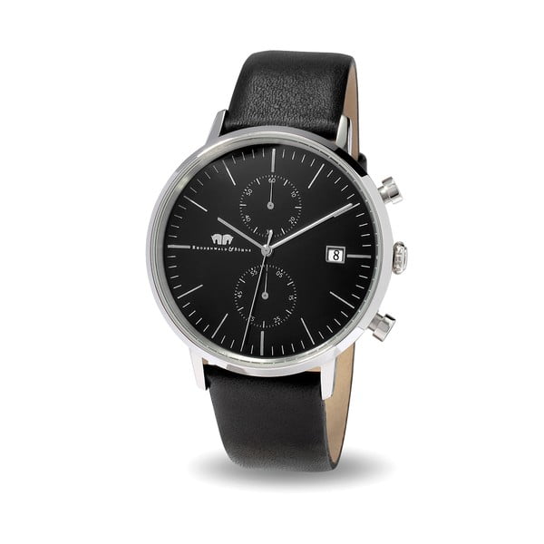 Černé pánské hodinky s černým ciferníkem Rhodenwald & Söhne Hyperstar