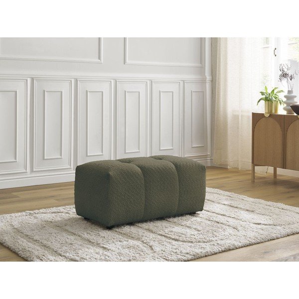 Khaki värvi bukleekangast tumba Roxelane - Bobochic Paris-image-1