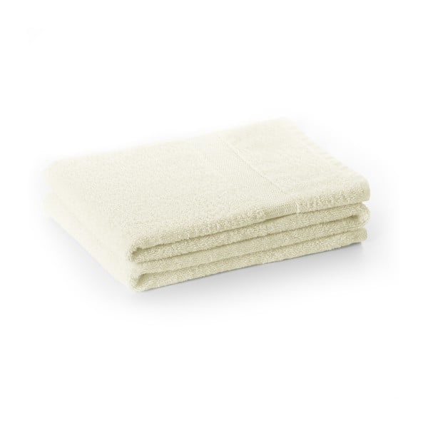 Kreemid froteest puuvillane käterätik 30 × 50 cm Marina – DecoKing