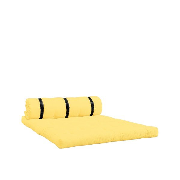 Variabilní pohovka s bíle prošívanými koženými pásky Karup Buckle Up Amarillo-image-4